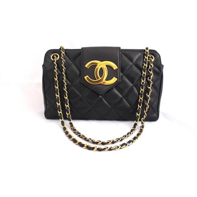 Chanel Shouldder 5193298 Black Lambskin Cross Body Bag 