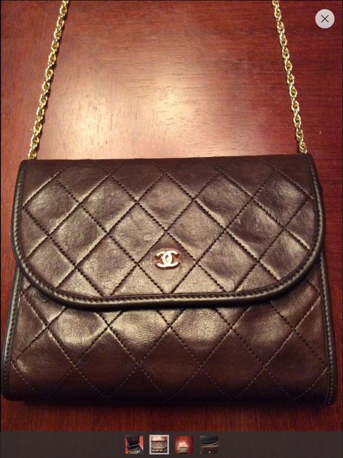 Chanel Shoulder Leather Brown Cross Body Bag 