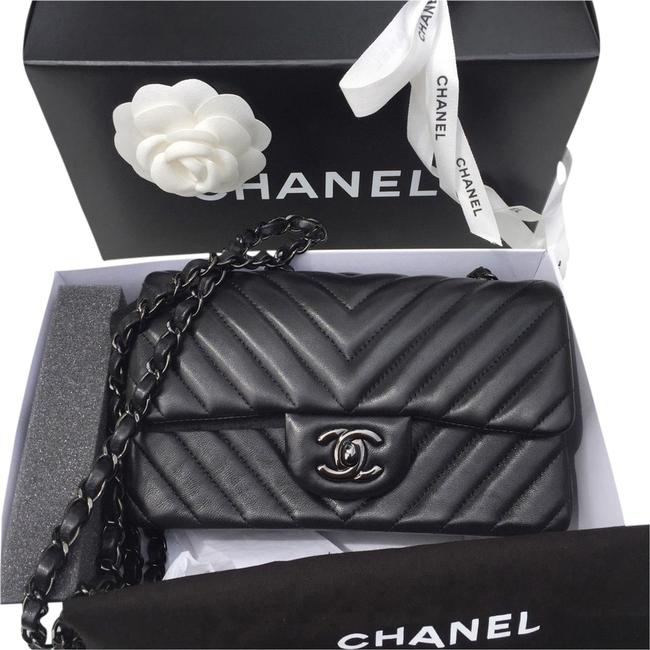 Chanel So Black Lambskin Cross Body Bag 