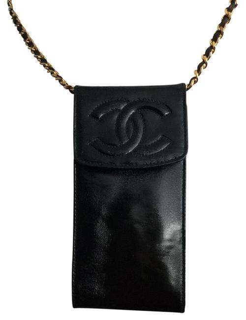 Chanel Timeless Small Phone Black Leather Cross Body Bag 