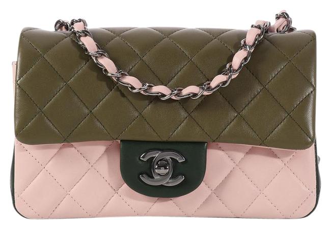 Chanel Tricolor Mini Classic Cross Body Bag 