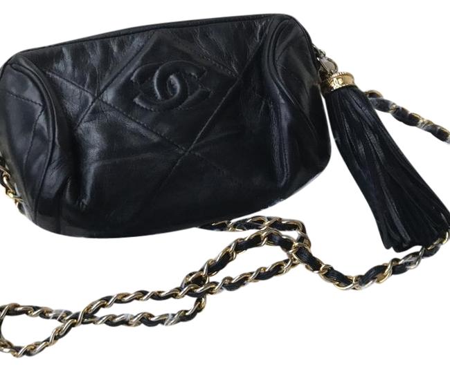 Chanel Shoulder Vintage Quilted Leather Cross Body Bag 