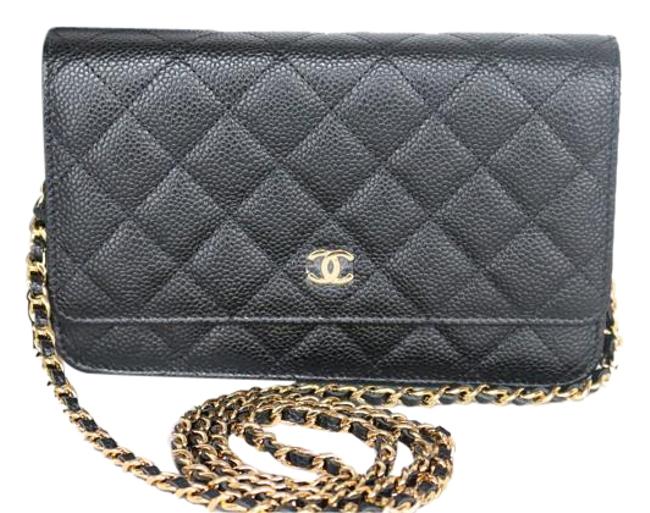 Chanel Wallet On A Chain Black Caviar Cross Body Bag 