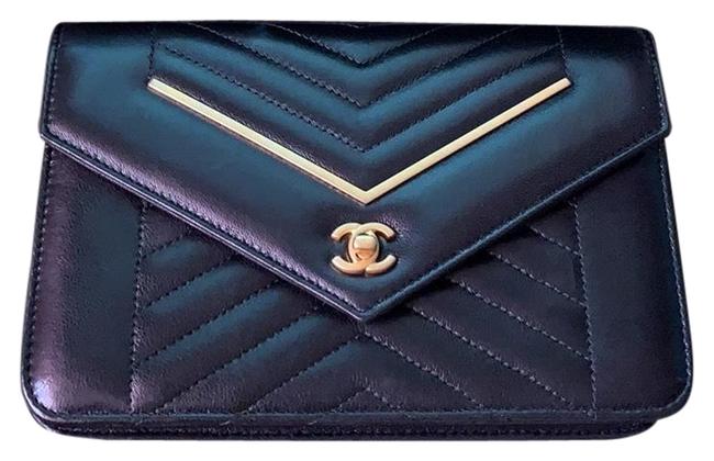 Chanel Wallet On A Chain Black Leather Cross Body Bag 