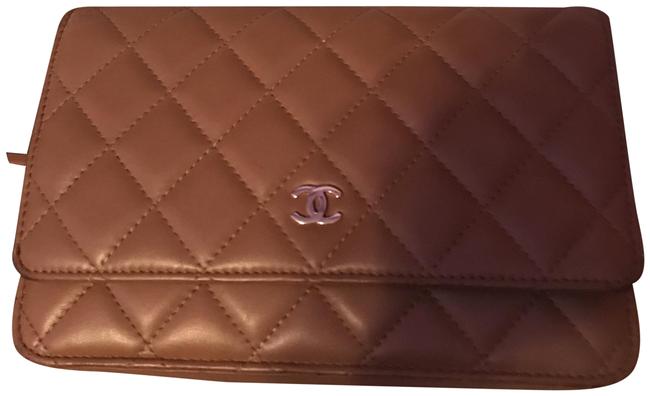 Chanel Wallet On A Chain Camel Leather Cross Body Bag 