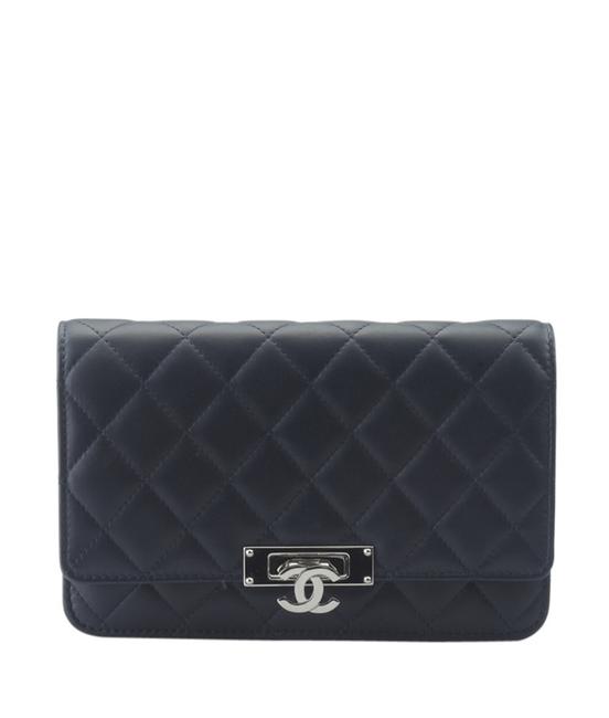 Chanel Wallet on Chain A80766 Quilted 153648 Blue Leather Cross Body Bag 