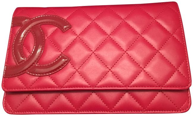 Chanel Wallet on Chain Cambon Red Leather Cross Body Bag 