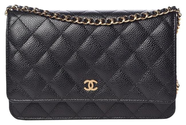 Chanel Wallet on Chain Classic Flap Black Cross Body Bag 