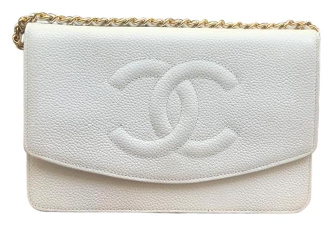 Chanel Handbag Woc White Caviar Leather Cross Body Bag 