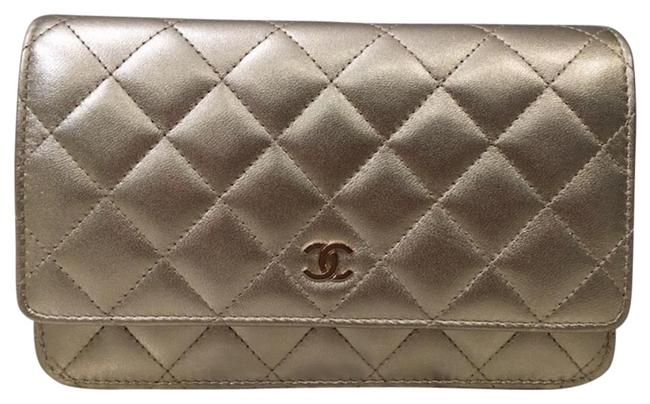 Chanel Wallet on Chain Metallic Gold Lambskin Cross Body Bag 