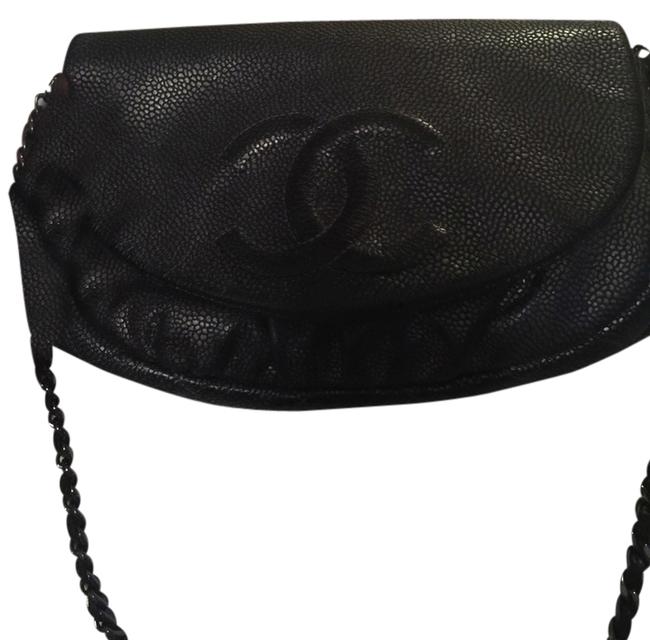 Chanel Woc Metallic Leather Cross Body Bag 