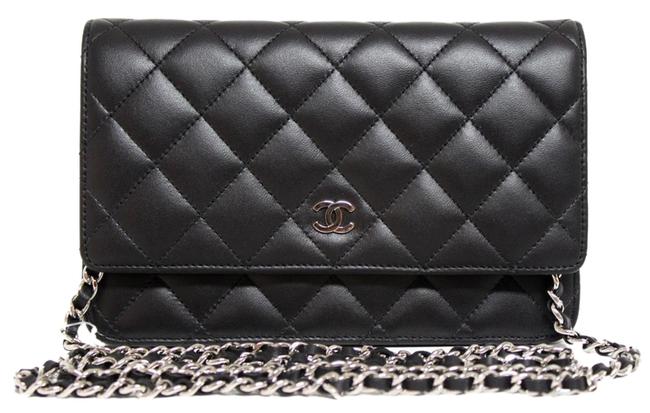 Chanel New Woc Balck Quilted Lambskin Black Leather Cross Body Bag 