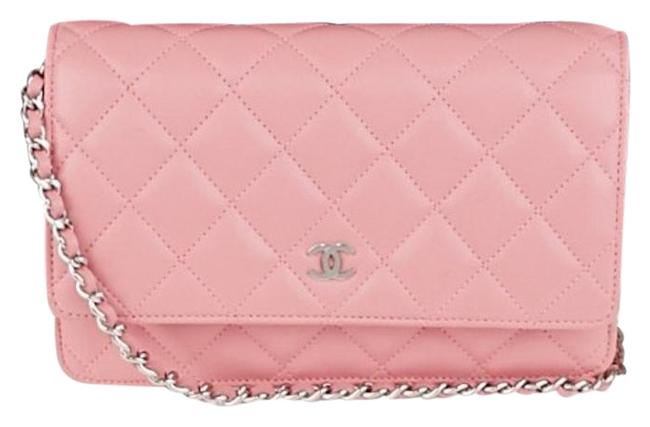 Chanel Wallet on Chain New Quilted Woc Rose Lambskin Cross Body Bag 