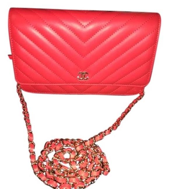 Chanel Woc New Rare 2017 Chevron Limited Edition Cross Body Bag 