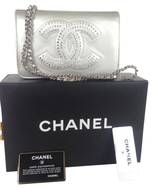 Chanel Wallet on Chain Rare Woc Crystal Cross Body Bag 