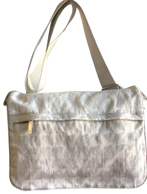 Chanel White Nylon Cross Body Bag 