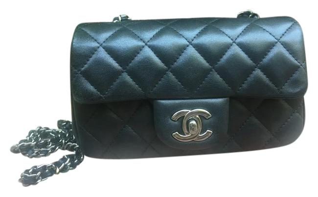 Chanel Xmini Black Leather Cross Body Bag 