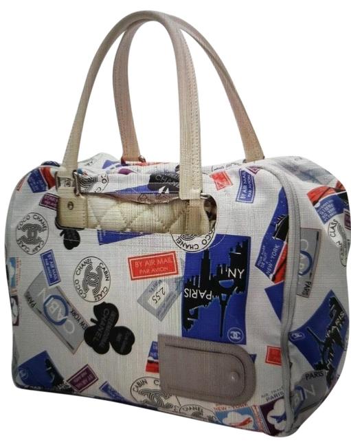 Chanel 255 Reissue Dustbag Multicolor Fabric Satchel 