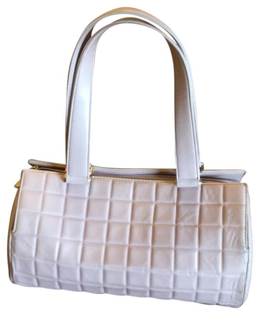 Chanel Barrel Lilac Leather Satchel 