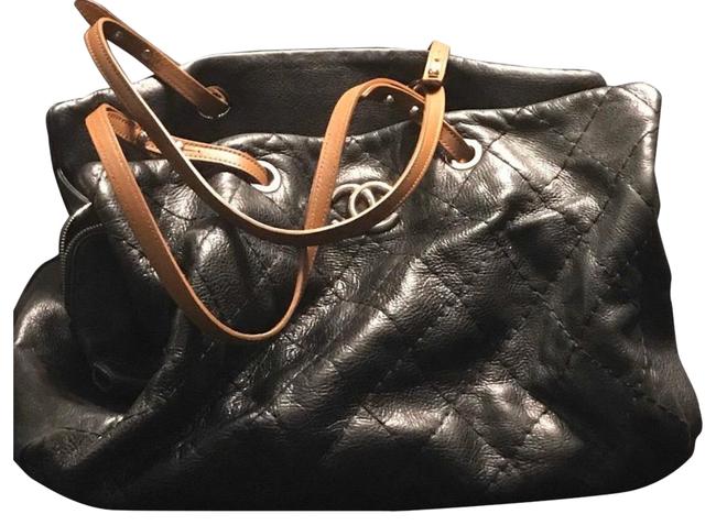 Chanel Black Caviar Leather Satchel 
