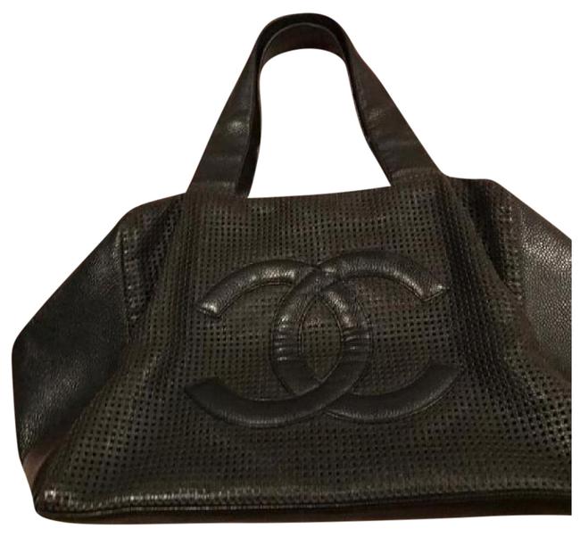 Chanel Black Leather Satchel 