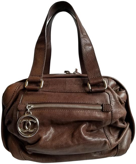 Chanel Brown Leather Satchel 