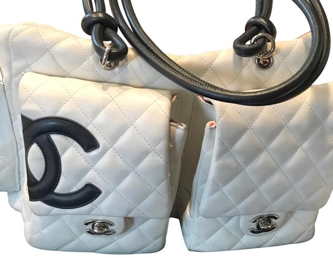 Chanel C White X Large Bags Satchel 