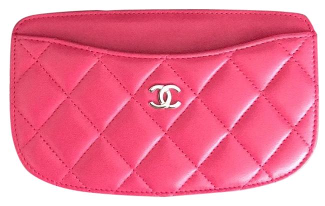 Chanel Card Holder Pink Clutch 