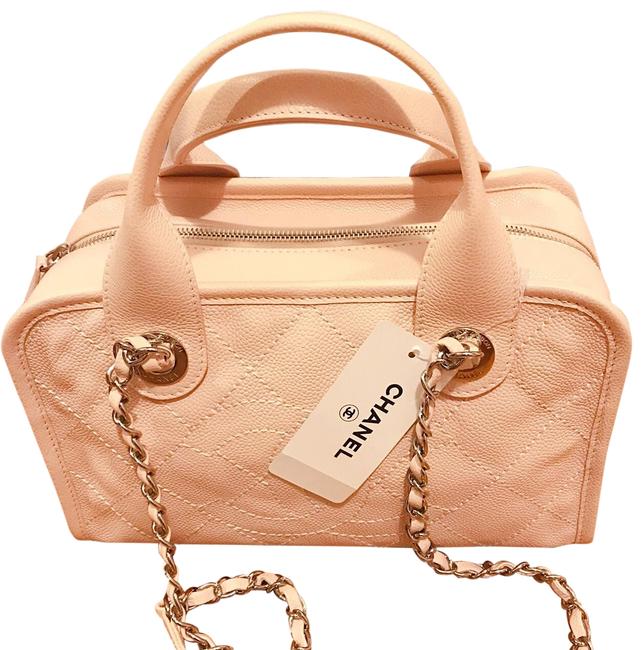 Chanel Caviar Doctor Light Pink Calfskin Leather Satchel 