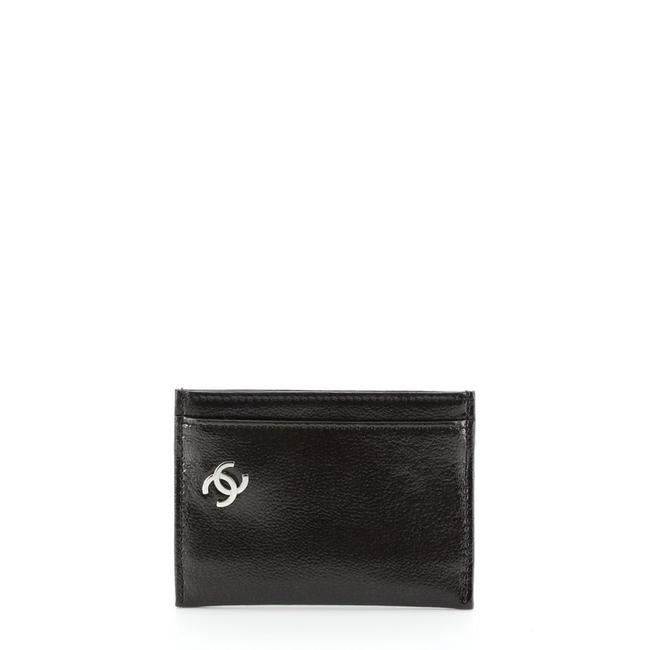 Chanel Cc Card Holder Green Patent Leather Clutch 