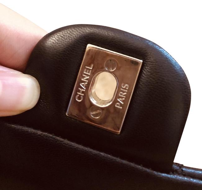 Chanel Classic Flap Caviar Double Black Leather Satchel 