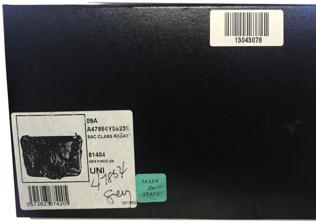 Chanel Classic with Flap Dark Grey Leather Satchel 