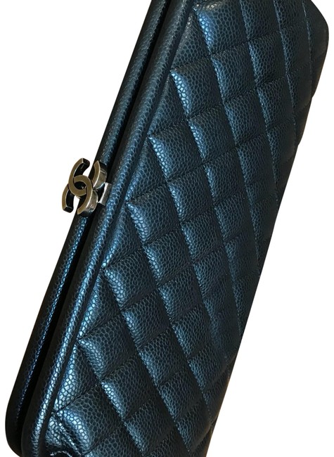 Chanel Black Caviar Clutch 