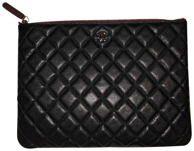 Chanel Pouch Black Caviar Clutch 