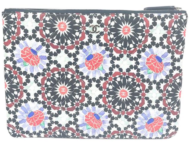 Chanel Rare Vip Nordic Black Fabric Clutch 