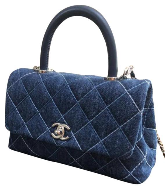 Chanel Coco Handle Small Denim Satchel 