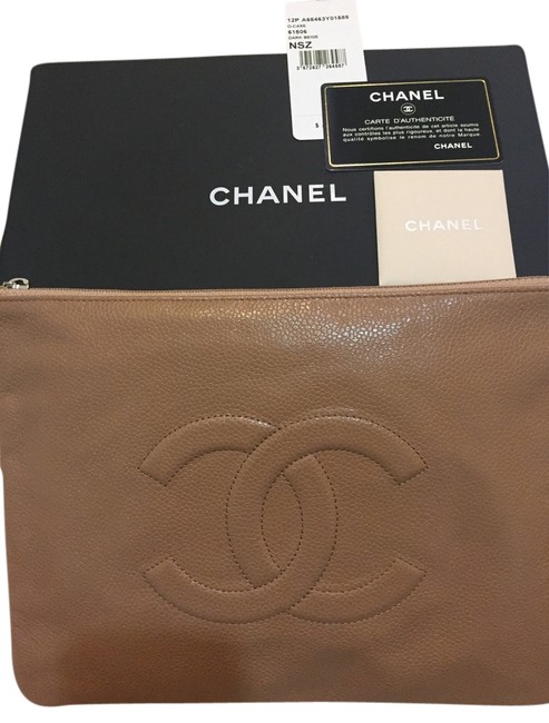 Chanel Dark Beige Clutch 