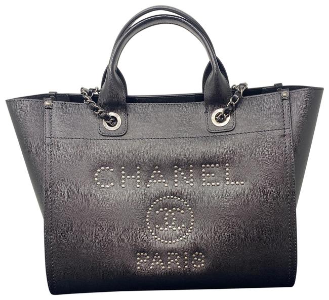 Chanel Deauville Black Satchel 