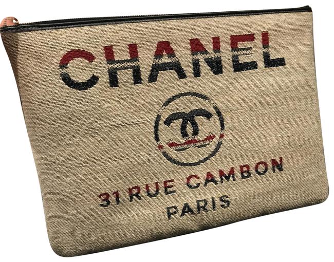 Chanel Deauville Tweed Clutch 
