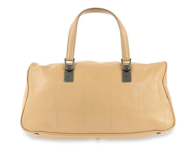Chanel East west Beige Leather Satchel 