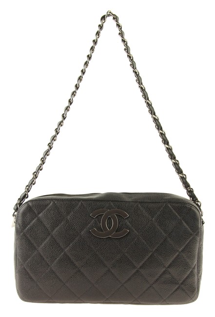 Chanel East west Black Leather Satchel 