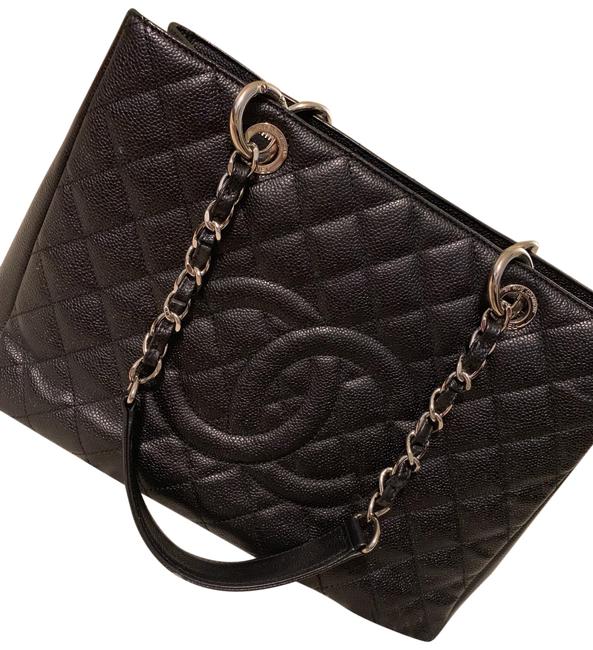 Chanel Gst Black Satchel 