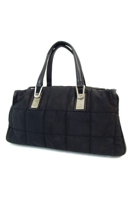 Chanel Handbag Black Nylon Satchel 