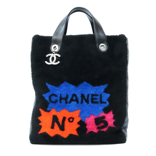 Chanel Handbag Lambskin Black Satchel 