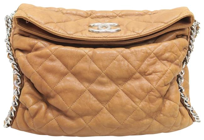 Chanel Chain Around Brown Calfskin Hobo Bag 