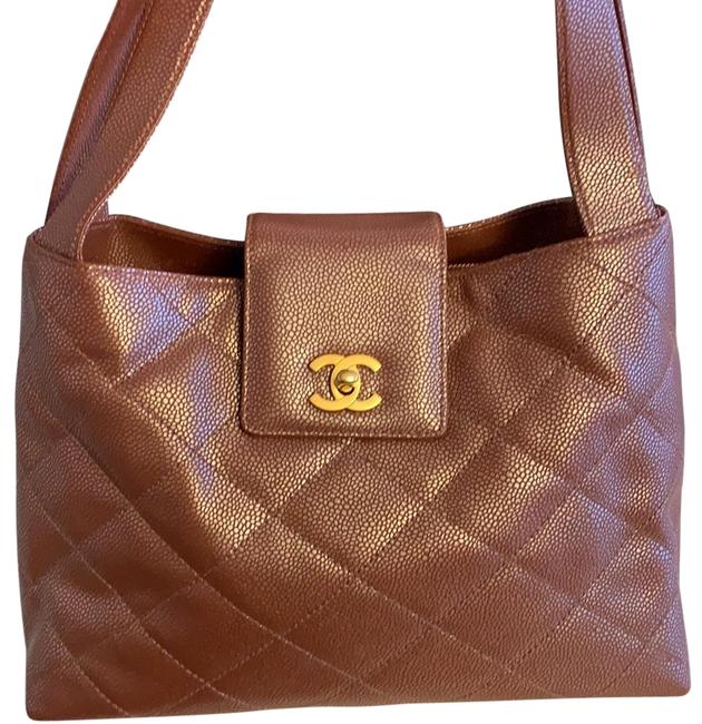 Chanel Flap Pink Caviar Leather Hobo Bag 