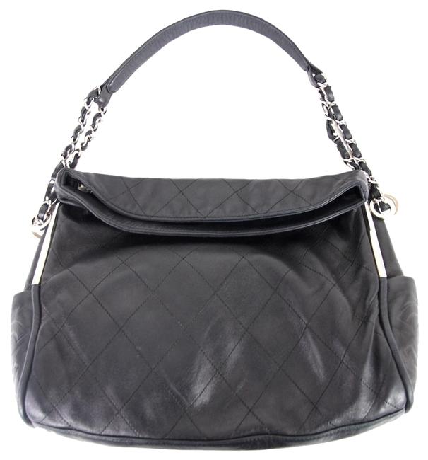 Chanel Medium Quilted Ultimate Soft Tote Black Leather Hobo Bag 
