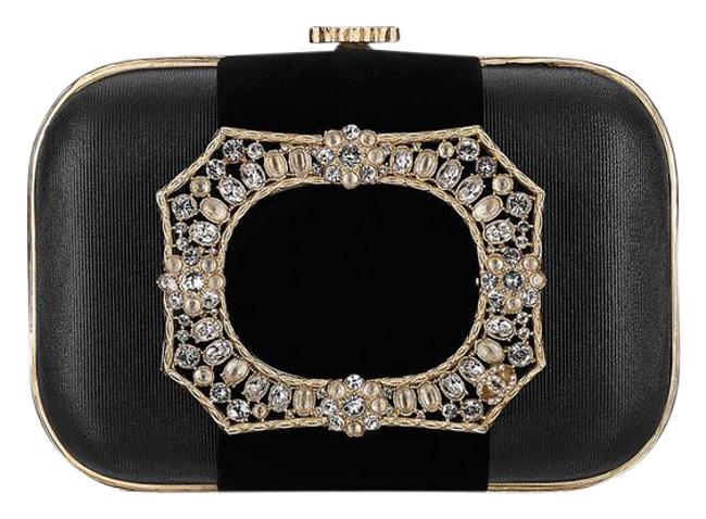 Chanel Metiers D'art Crystal Minaudiere 5ccty71417 Black Clutch 