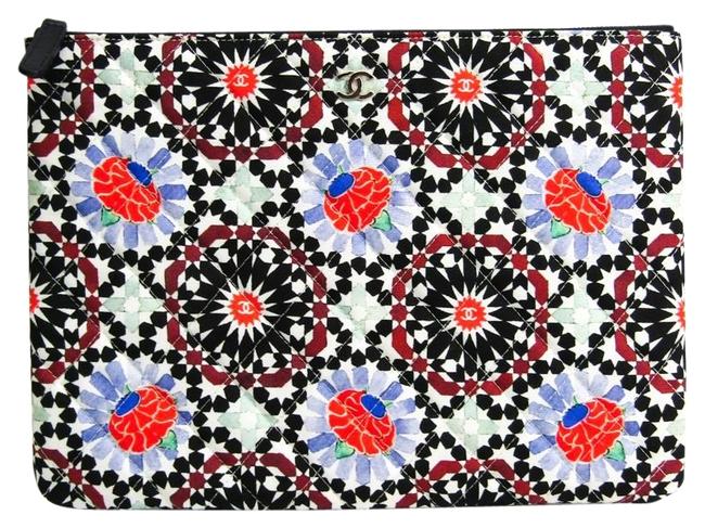 Chanel Multi color Canvas Clutch 