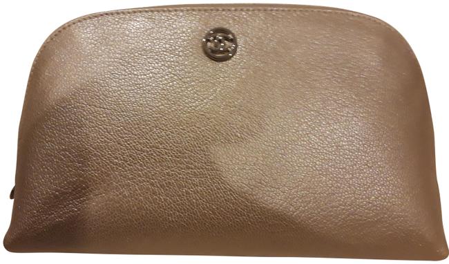 Chanel Nwtcosmetic Bag Clutch Pink Leather Clutch 